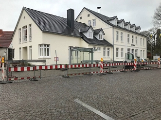 Baustelle barrierefreier Ausbau Bushaltestelle Marktplatz © Stadt Visselhövede