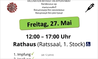 Impfung im Rathaus am 27.05.2022